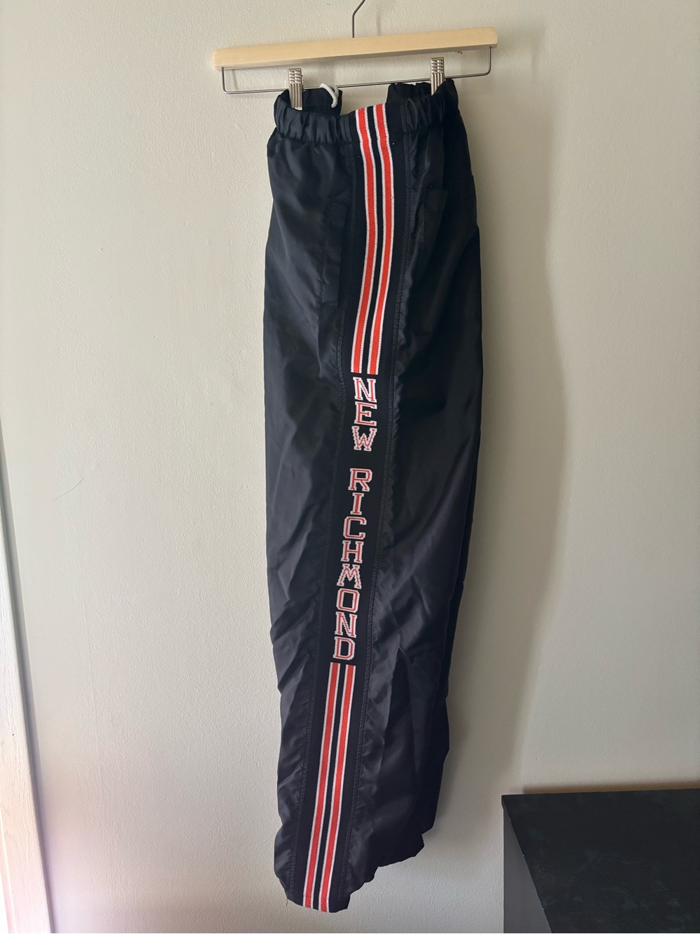 Vintage‎ Nylon Track Pants with Red Stripe